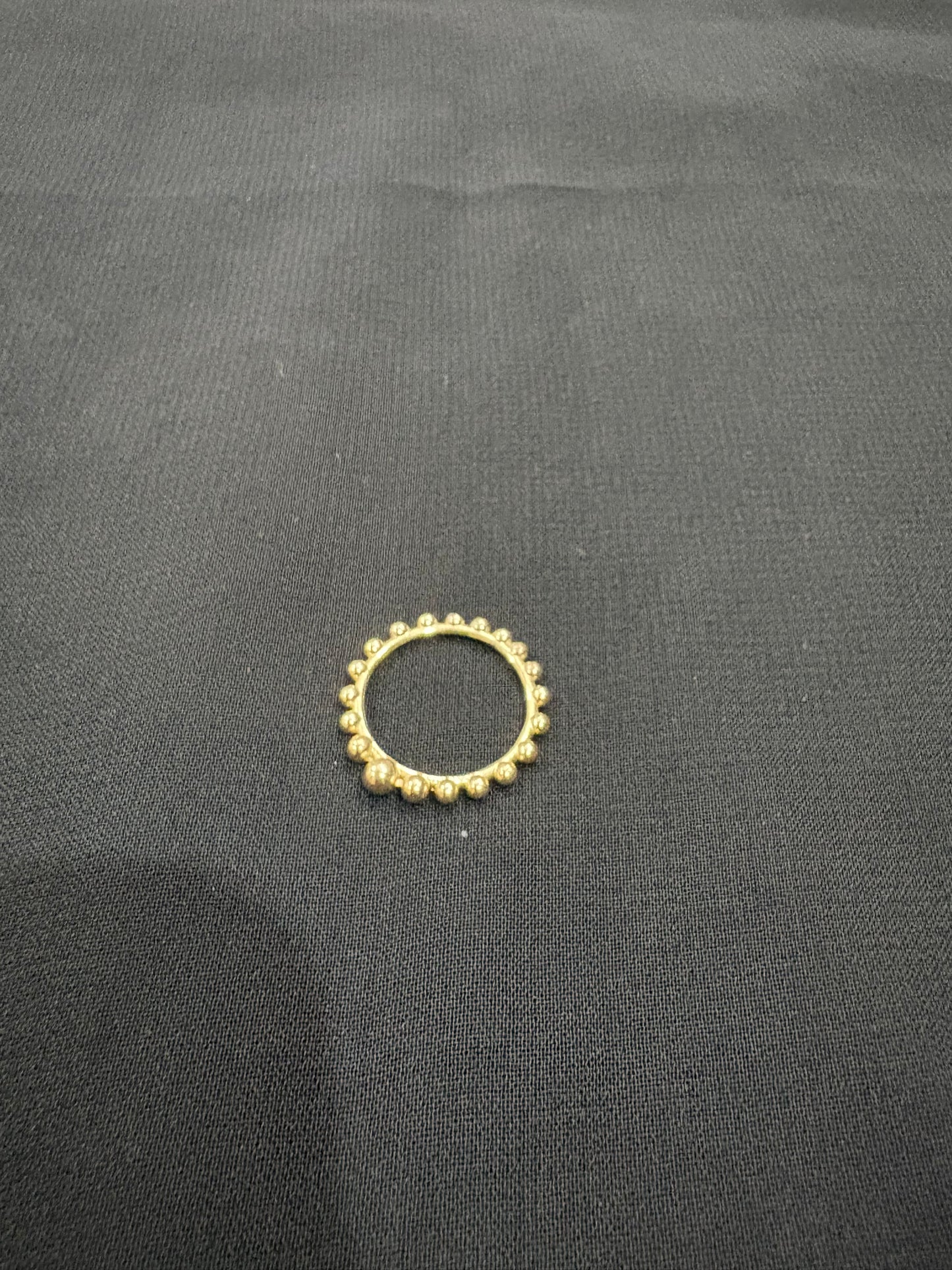Gold Beaded Band Ring – Minimal Everyday Jewelry