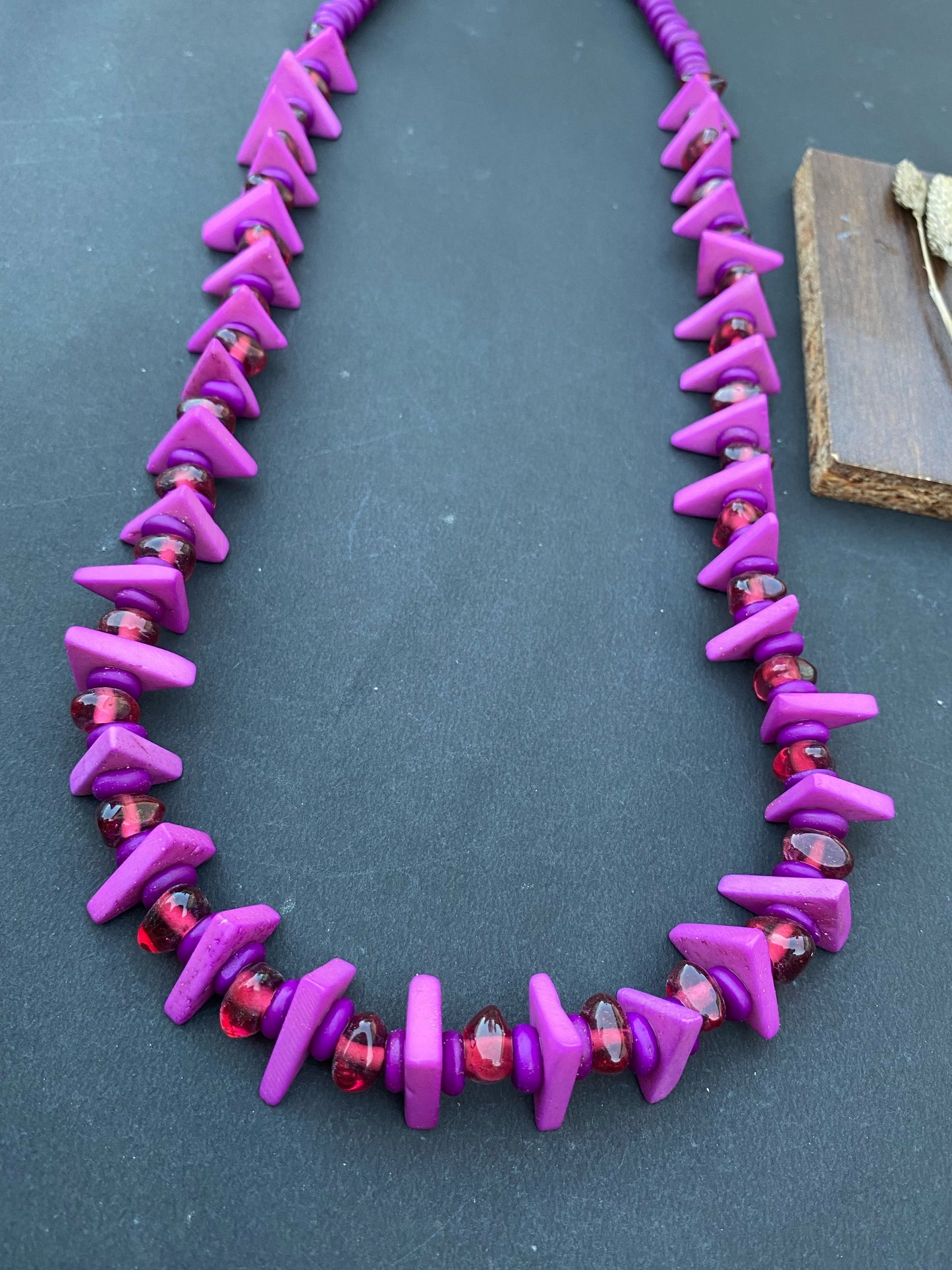 Boho Berry Beaded Necklace