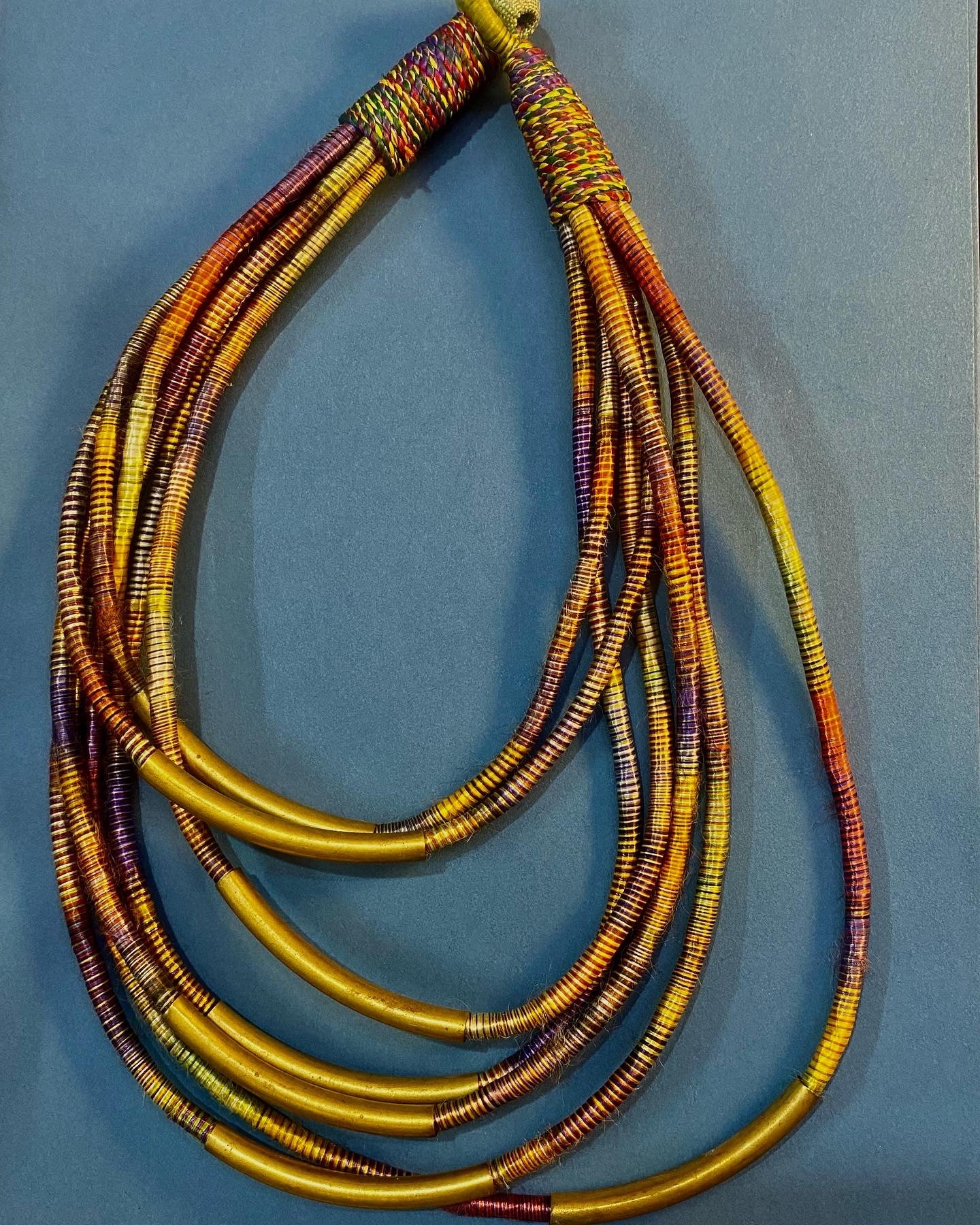 Sunset Spectrum Tribal Necklace