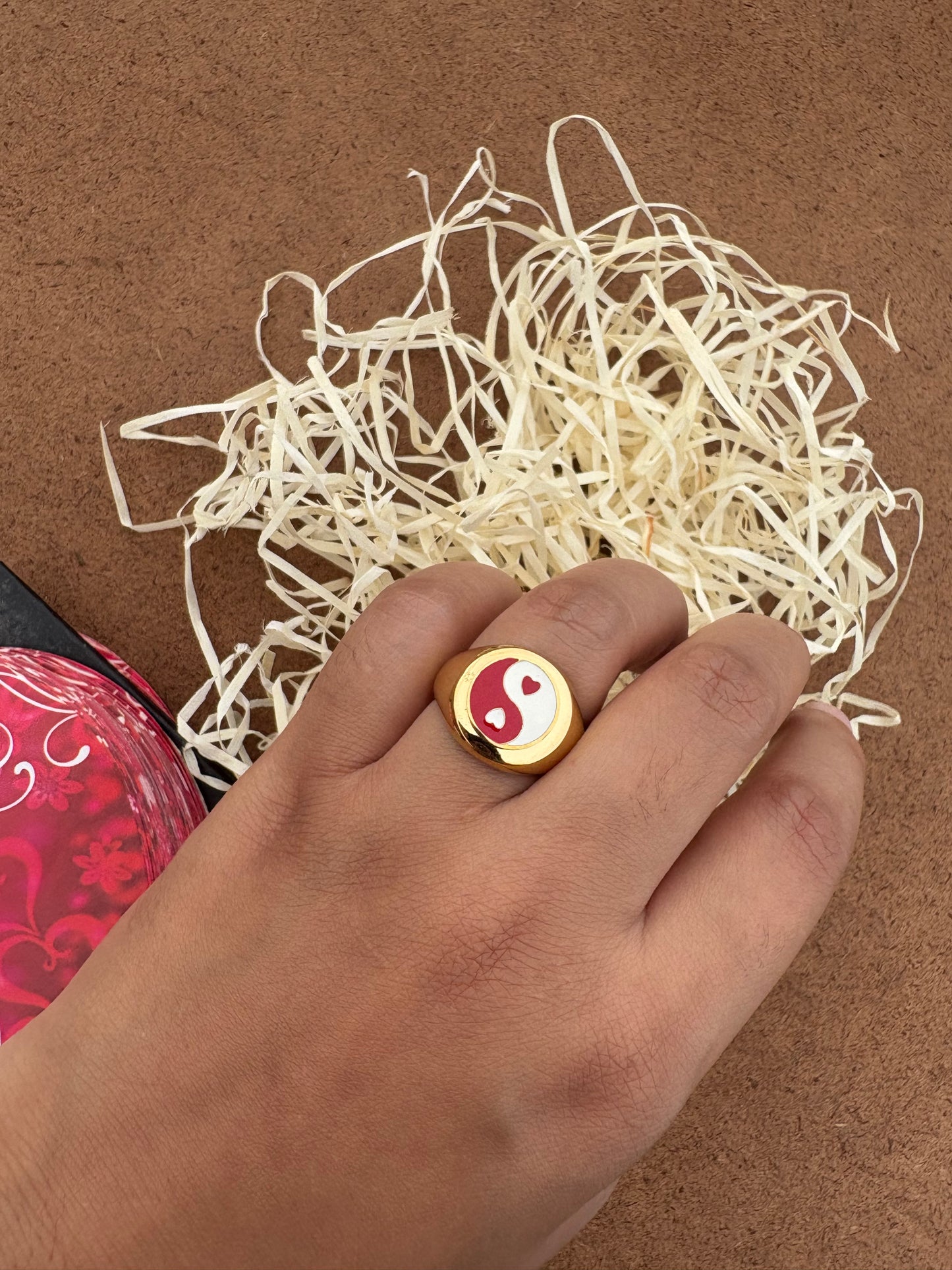 Yin-Yang Heart Balance Statement Ring
