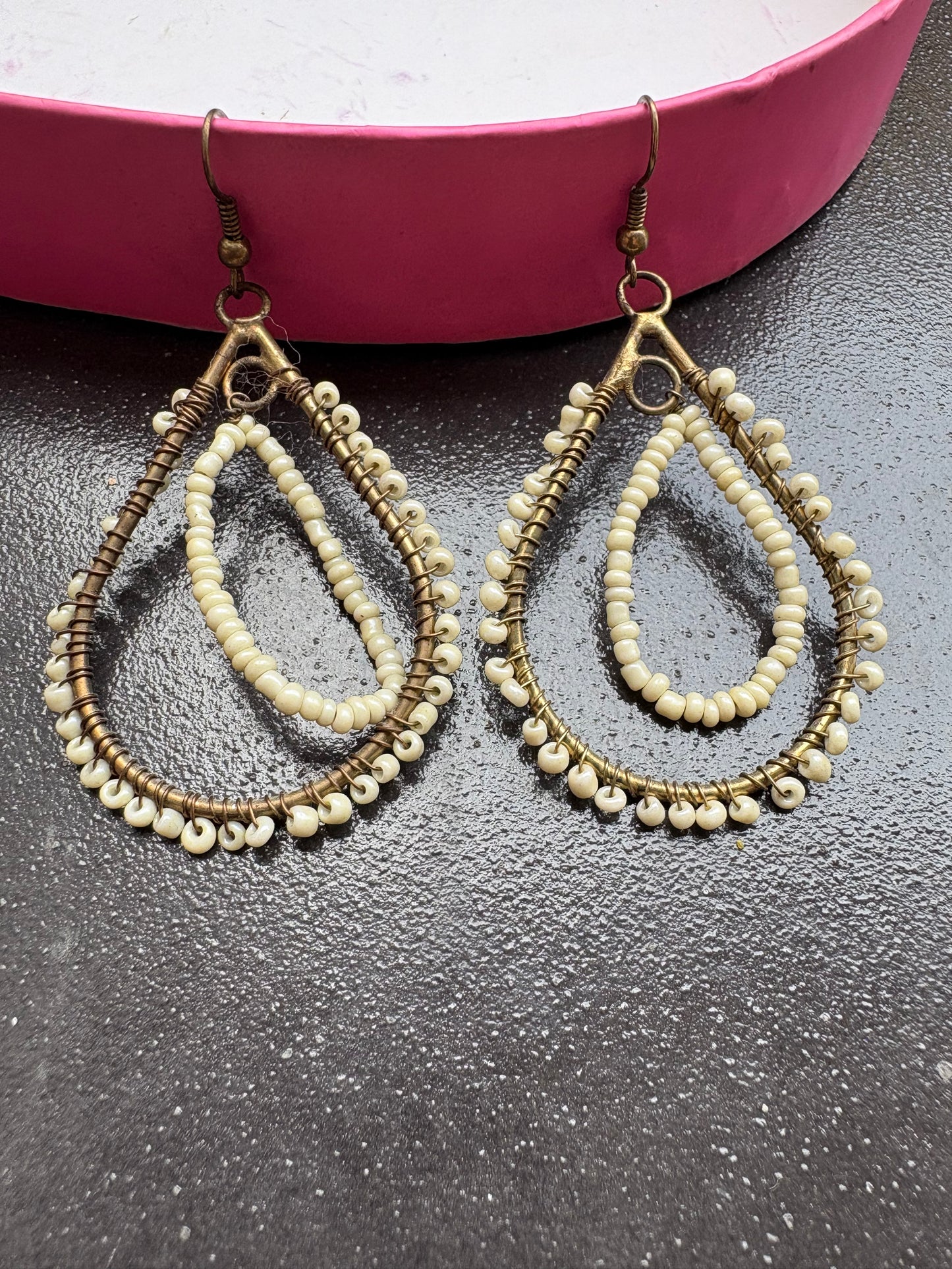 Handmade beaded earrings