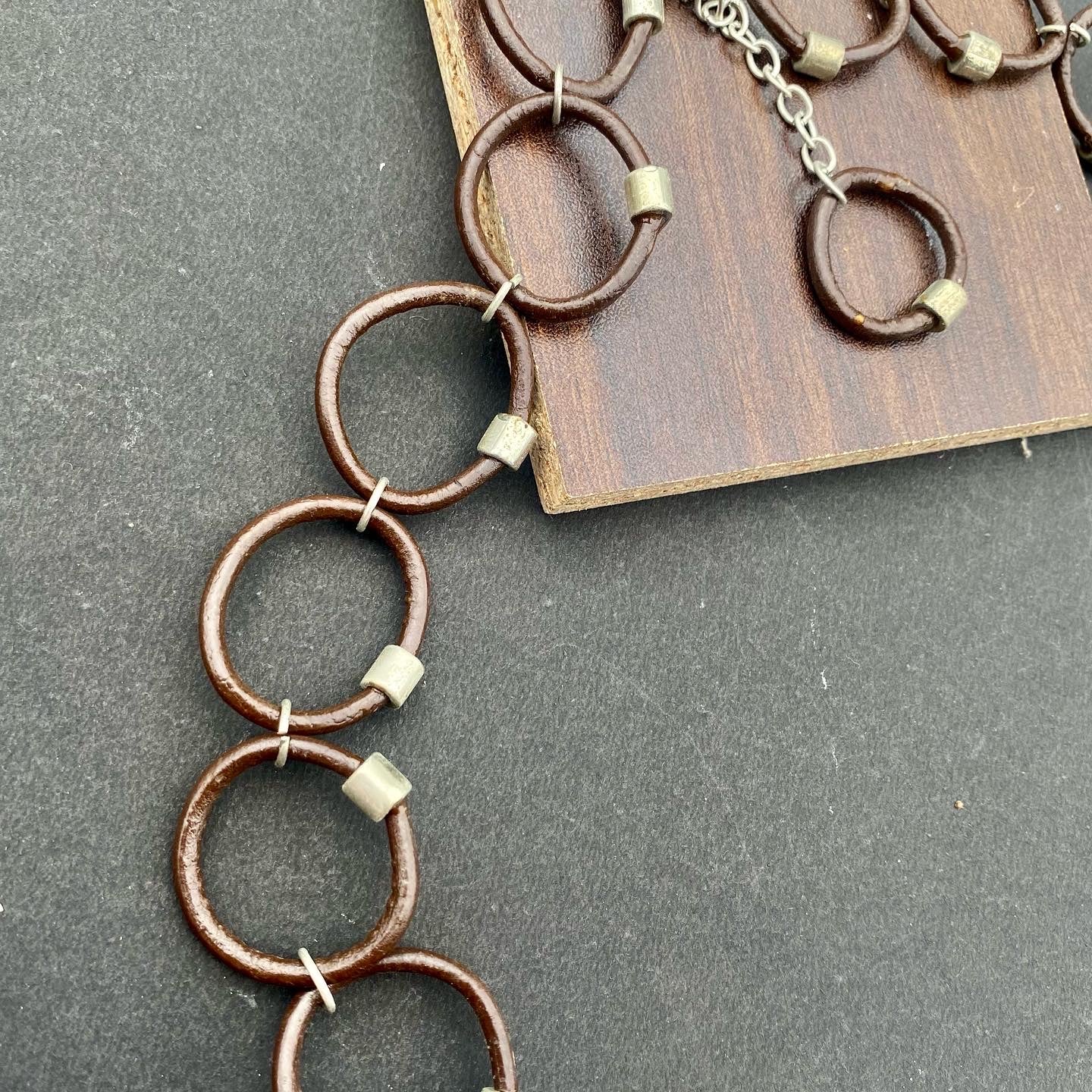 Antique Copper Oval-Link Necklace