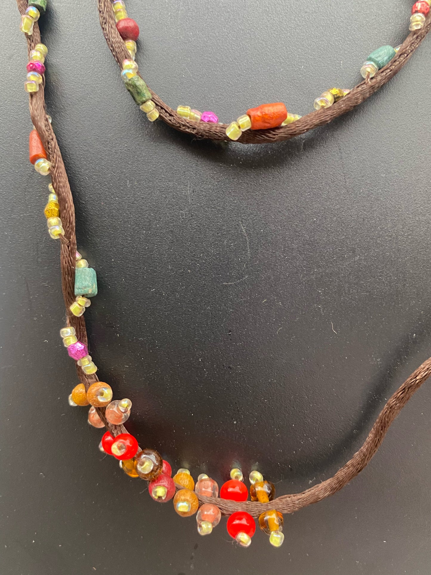 Boho Multicolor Shell & Bead Layered Necklace