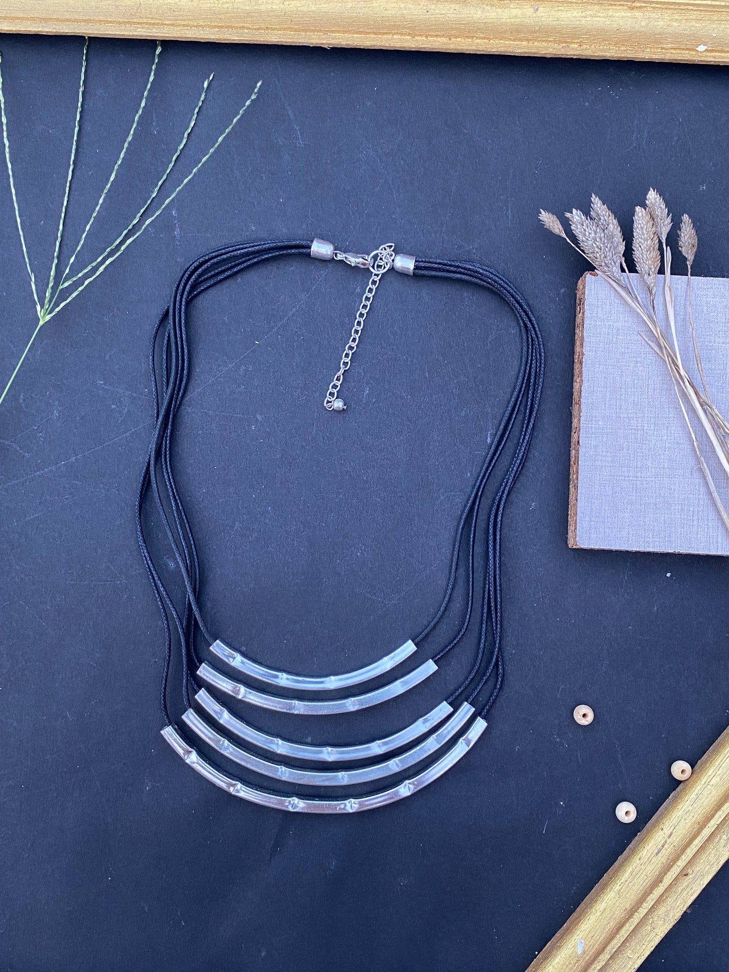 Modern Minimalist Arc Necklace