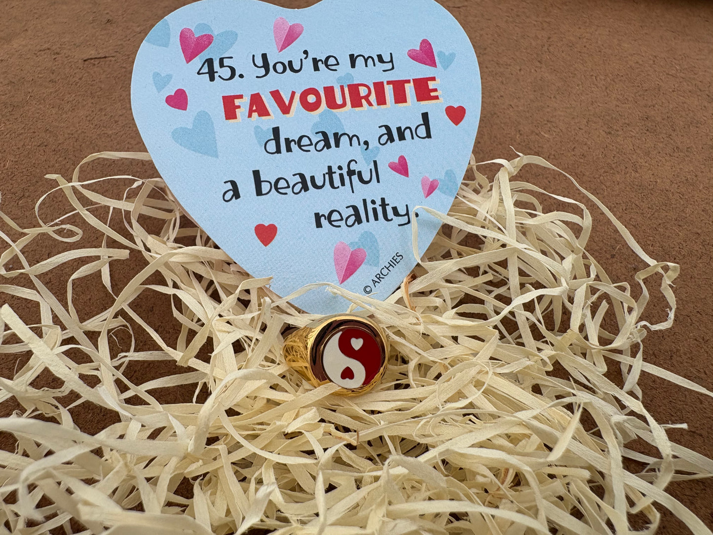 Yin-Yang Heart Balance Statement Ring