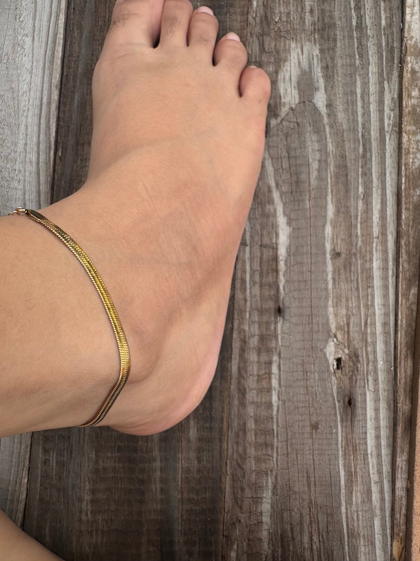 Gold Snake Chain Bracelet & Anklet