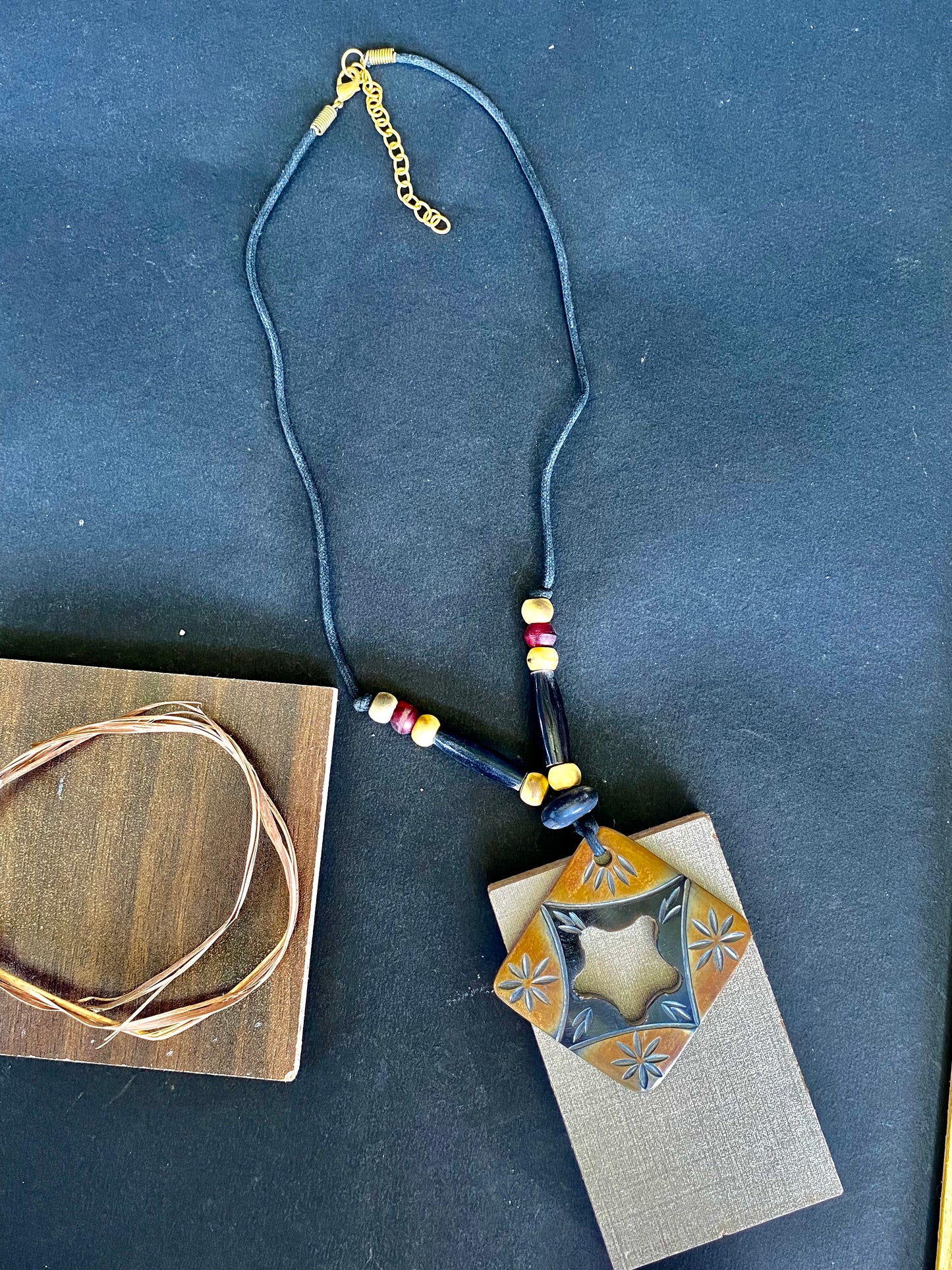 Tribal Mosaic Pendant Necklace