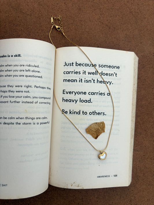 Minimalist Golden Heart Pendant Necklace