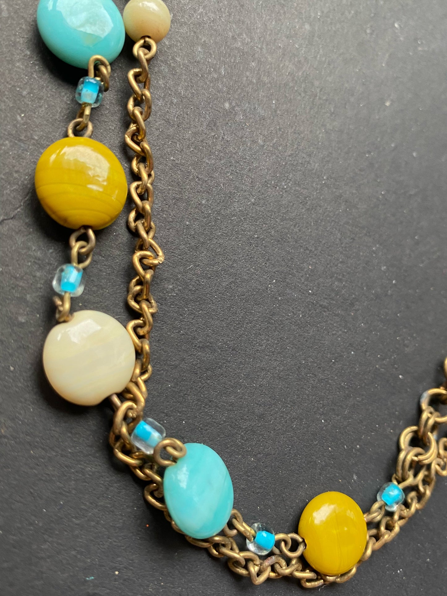 Multilayer Boho Beaded Chain Necklace
