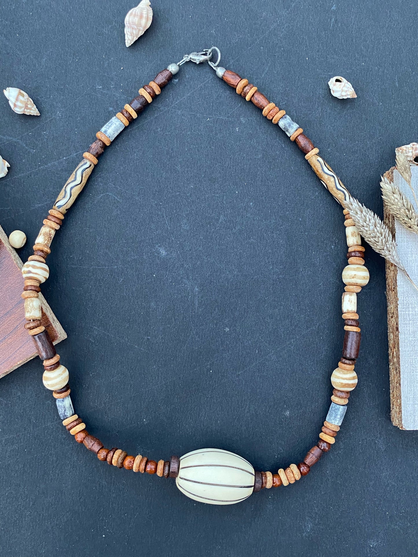 Tribal Earthline Beaded Necklace