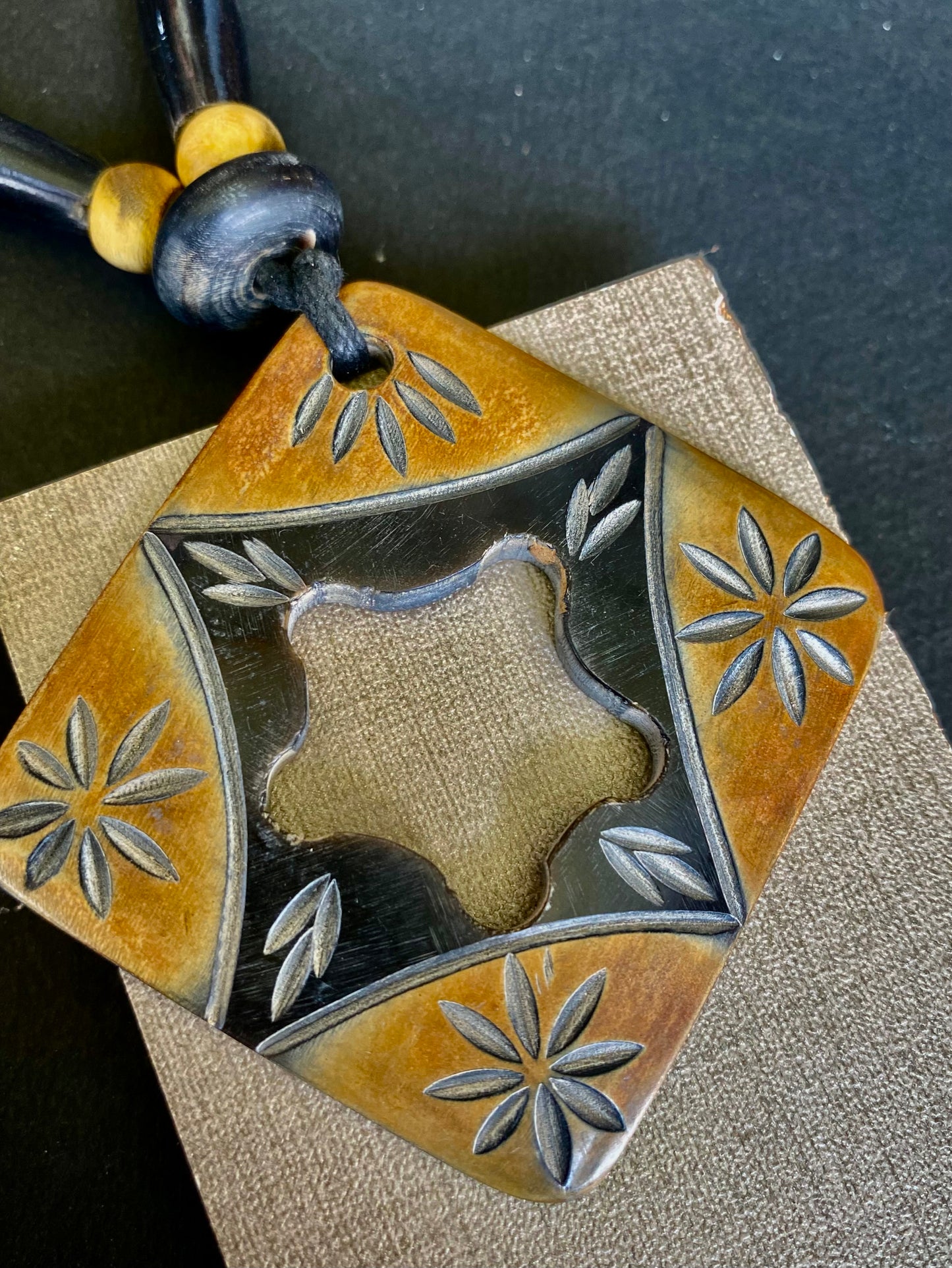 Tribal Mosaic Pendant Necklace
