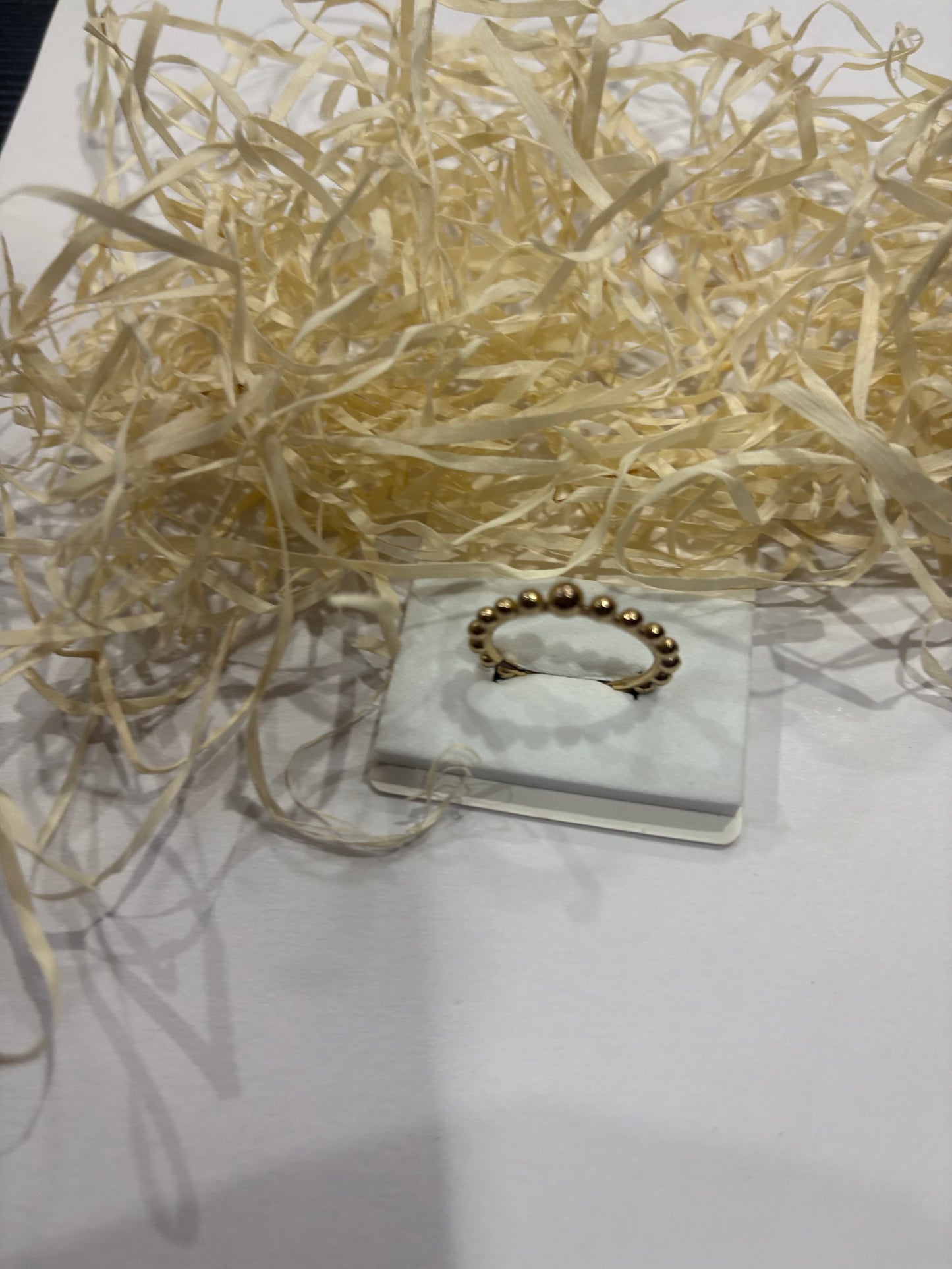 Gold Beaded Band Ring – Minimal Everyday Jewelry