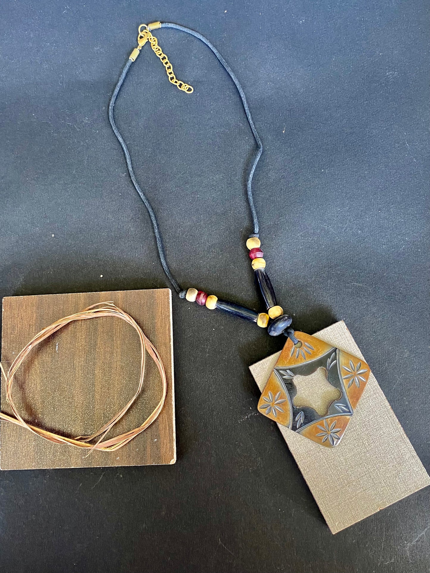 Tribal Mosaic Pendant Necklace
