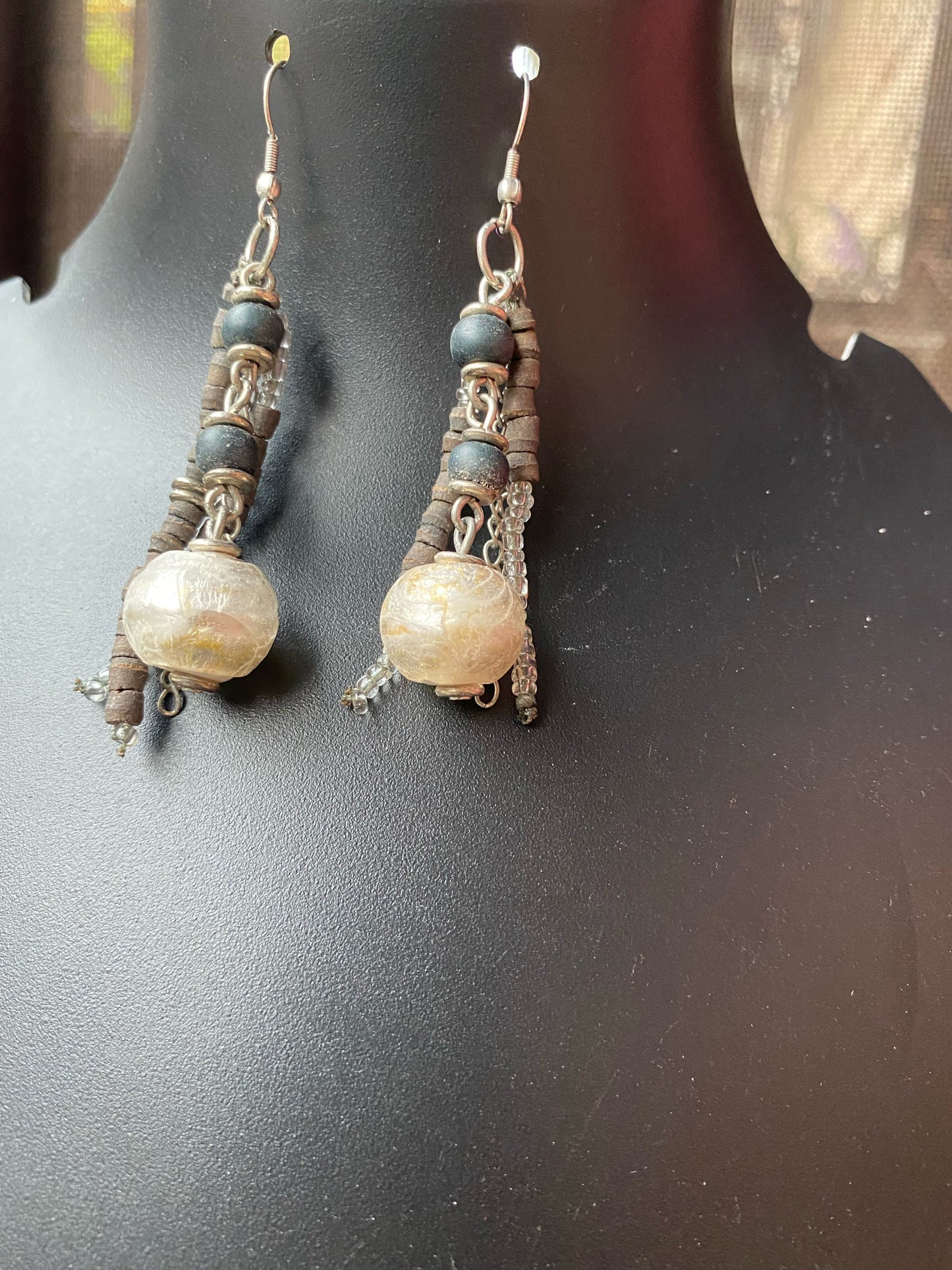 Handcrafted Multi-Layer Beaded Bracelet & Handcrafted Multi-Layer Necklace with Matching Earrings