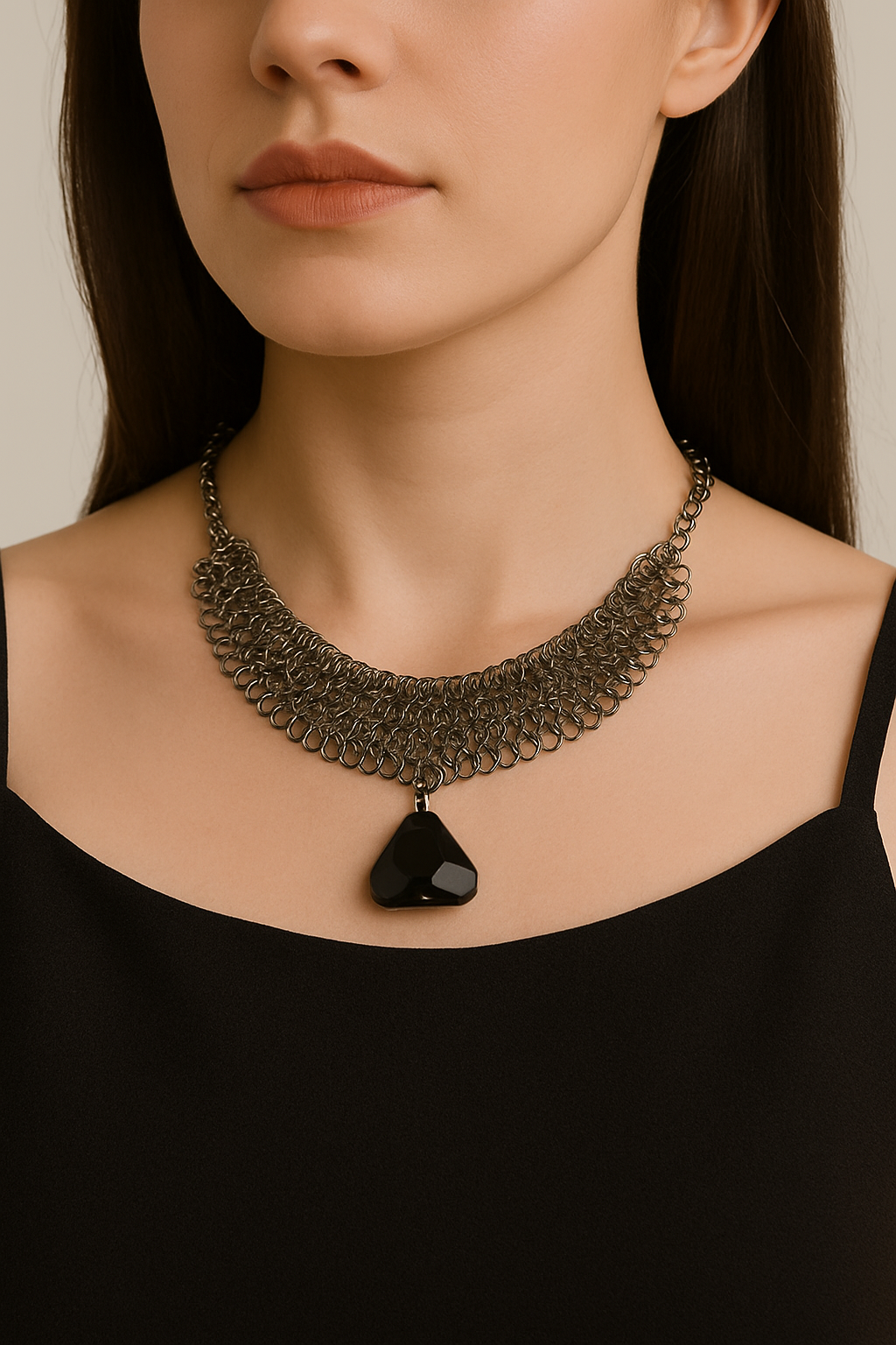 Midnight Armor Chainmail Choker