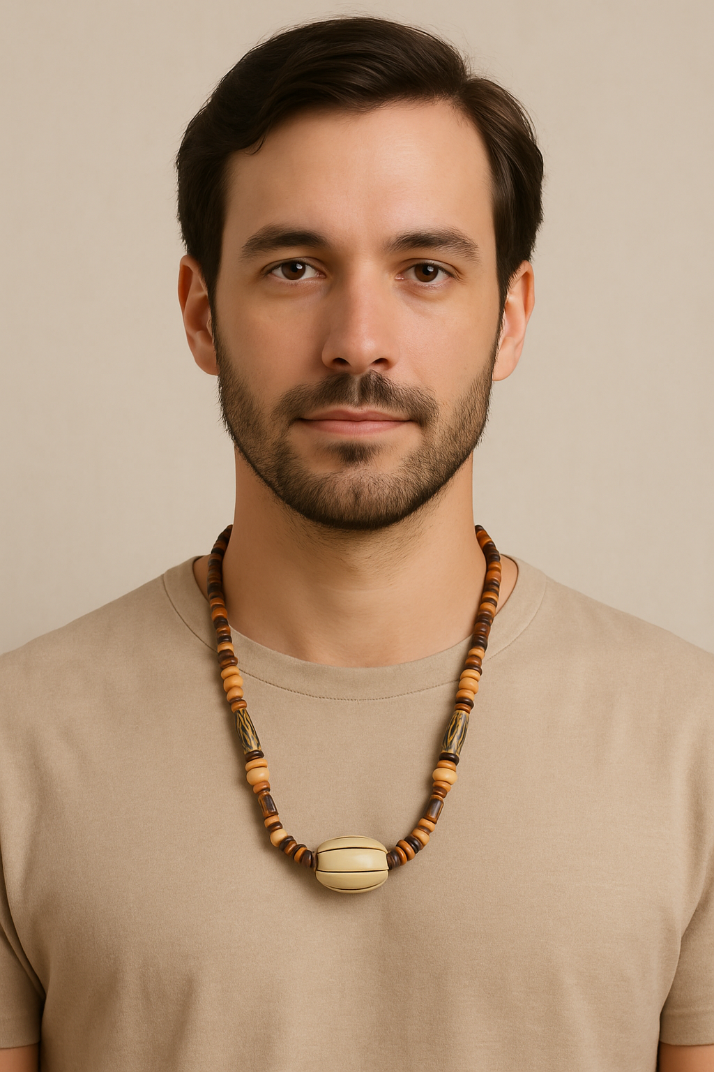 Tribal Earthline Beaded Necklace