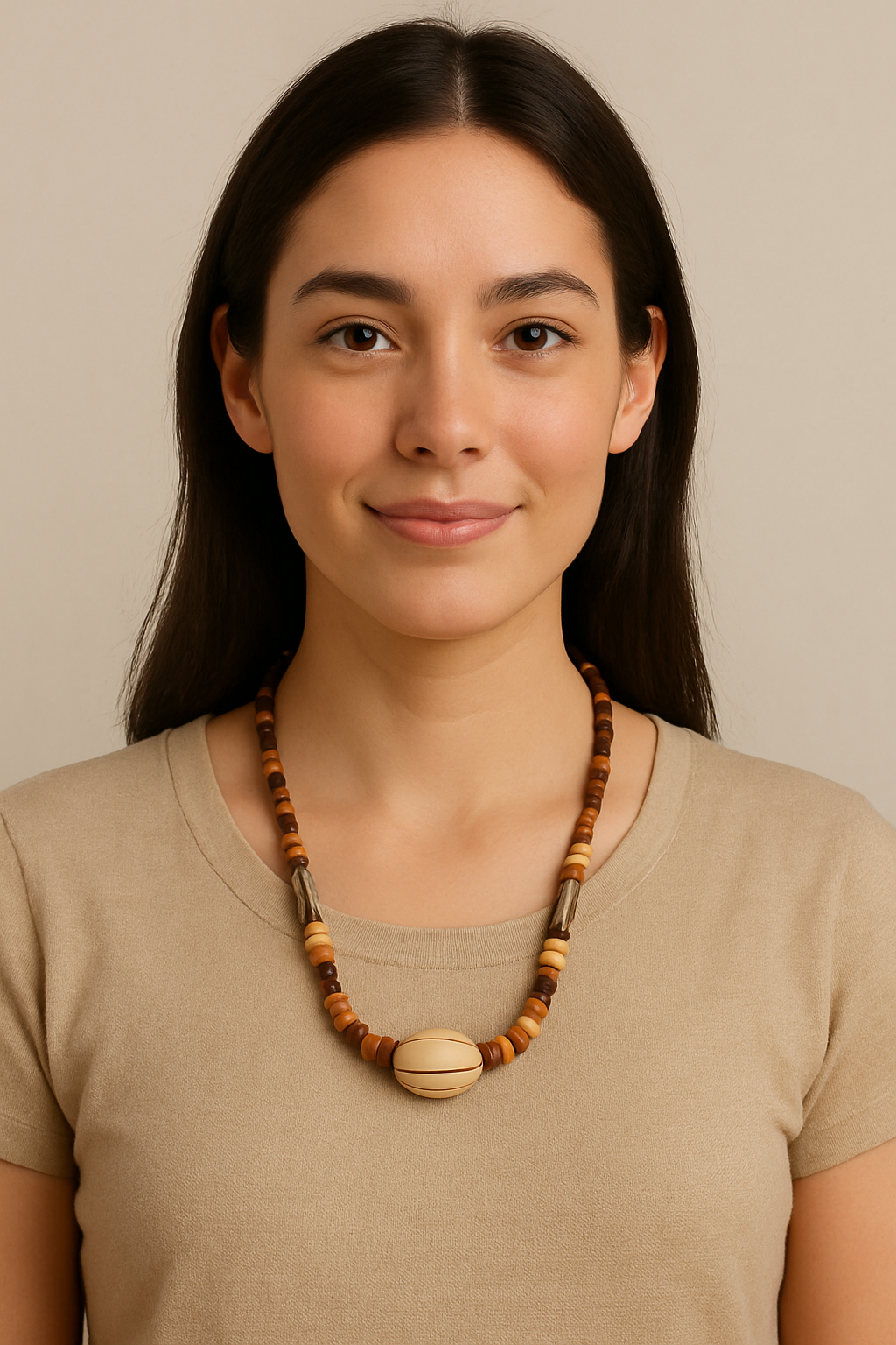 Tribal Earthline Beaded Necklace