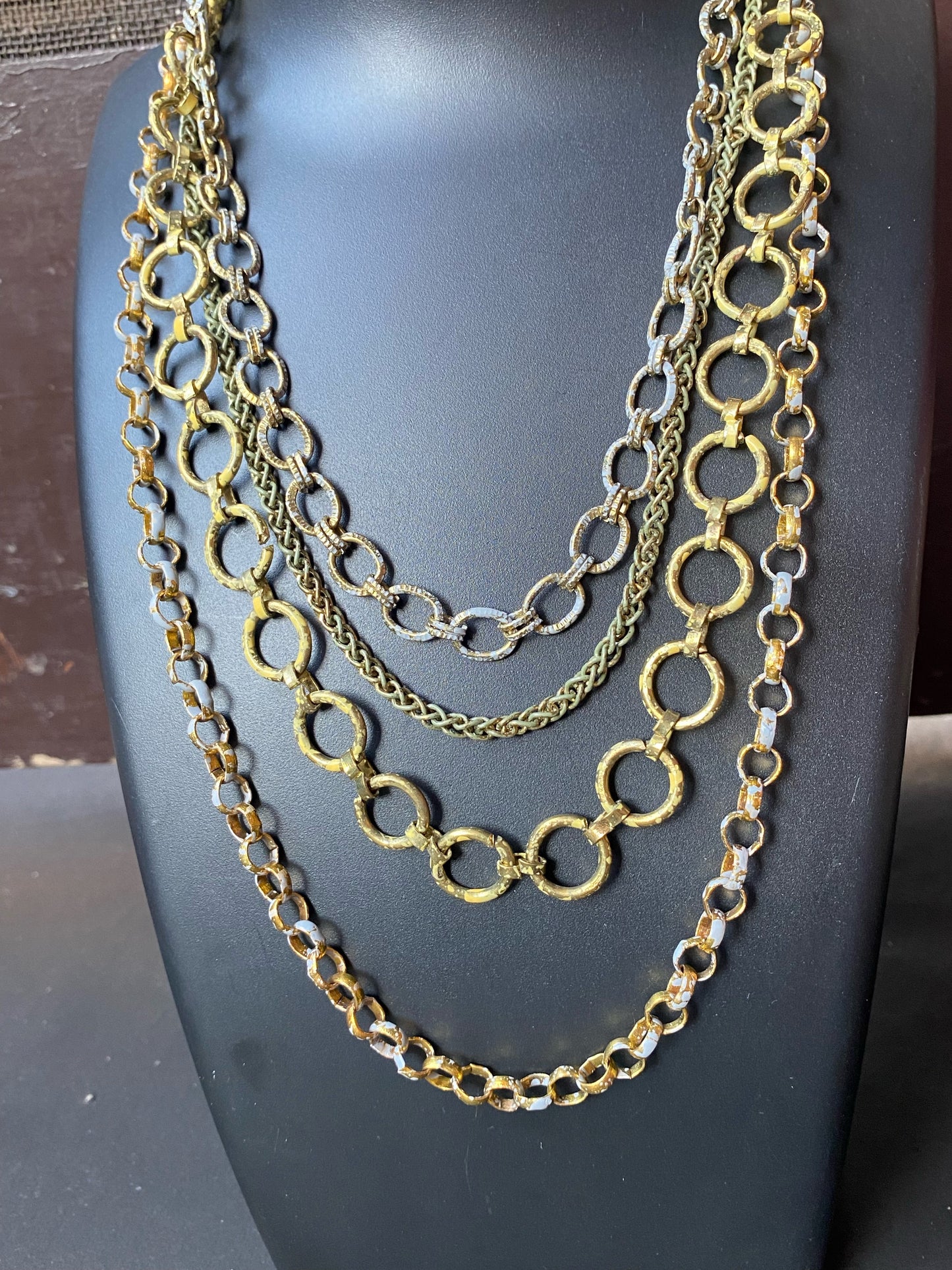 Aurora Bold Multi-Layered Chain Necklace