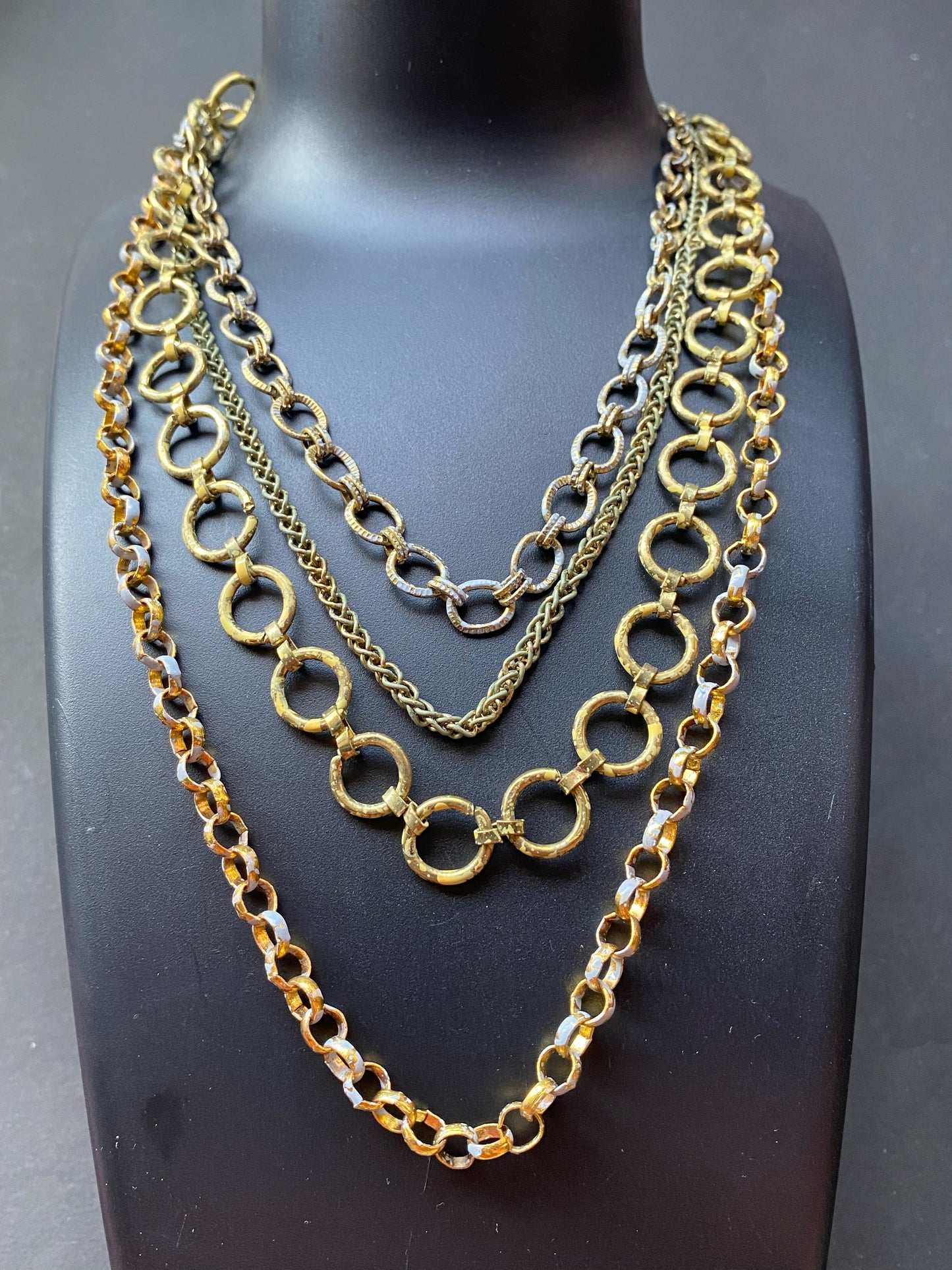 Aurora Bold Multi-Layered Chain Necklace